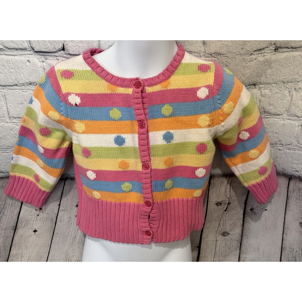 Gymboree Bubble Fun Bubblegum Vintage Cardigan 18-24 Months
